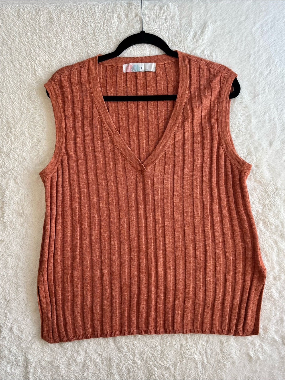 Free People FP Beach Veda Sweater Women’s Small Terracotta Relaxed Eclectic